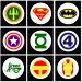 Super Hero Logos | BeccaBug.com